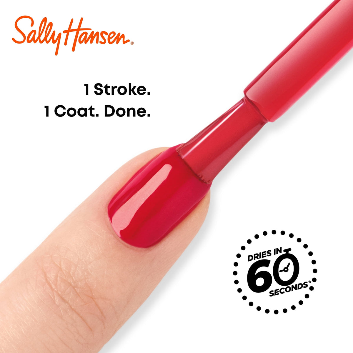 Sally Hansen Insta-Dri Nail Polish, Clearly Quick, 0.31 fl oz, Quick Dry