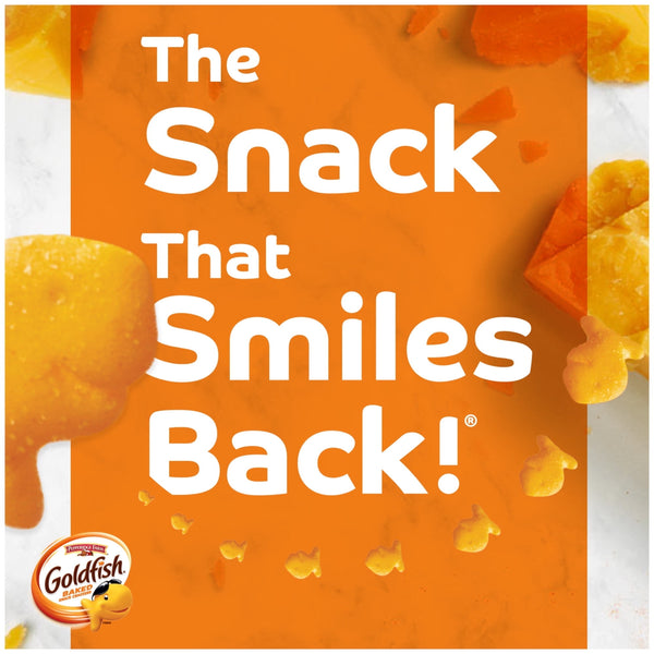 Goldfish Cheddar Crackers, Snack Pack, 1 oz, 30 Count Multi-Pack Box