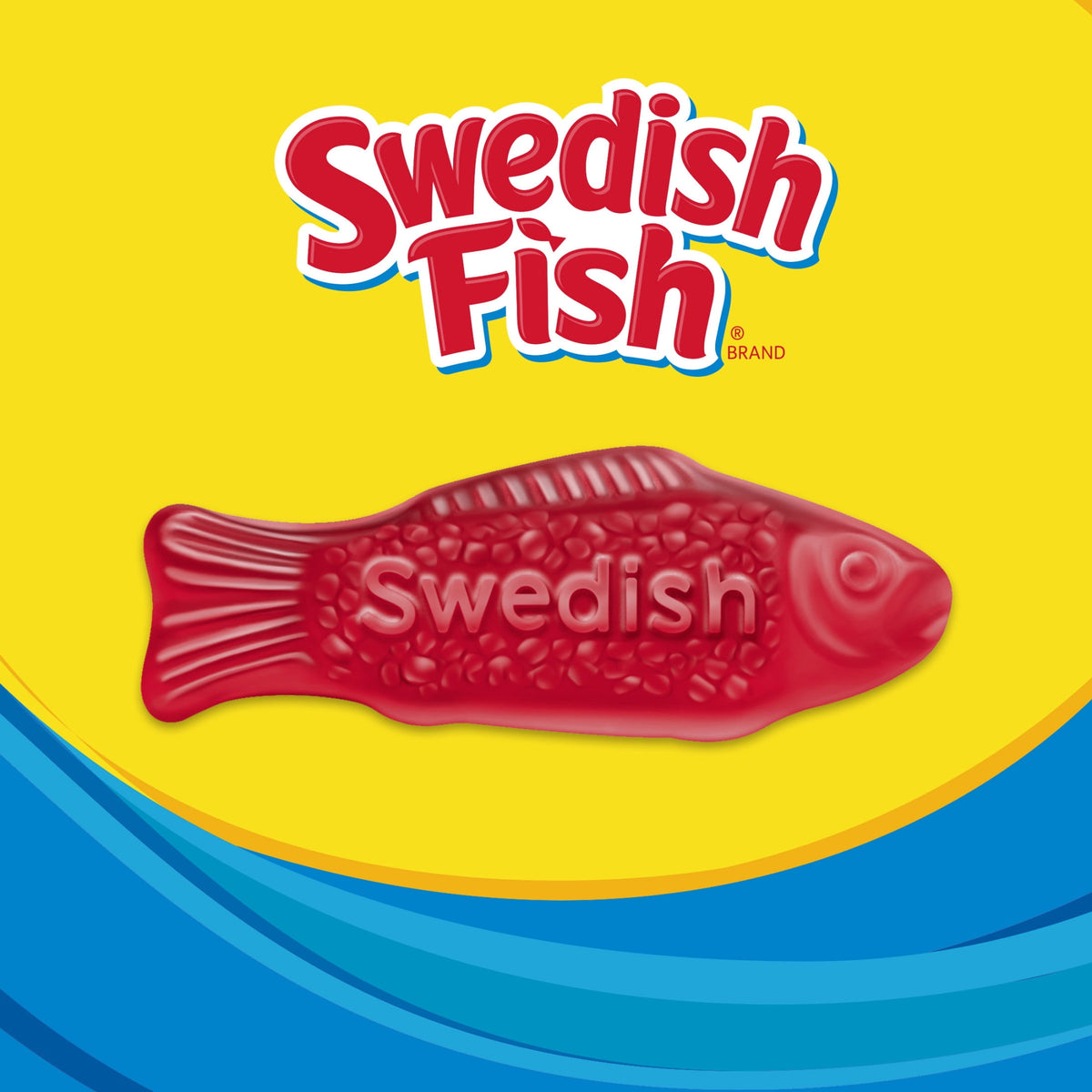 SWEDISH FISH Soft & Chewy Gummy Candy, 8 oz