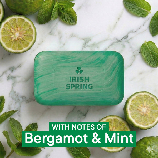 Irish Spring Bar Soap for Men, 12 HR Fresh Deodorant Soap, Original Scent, 3.7 oz Soap Bar (12 Pack)