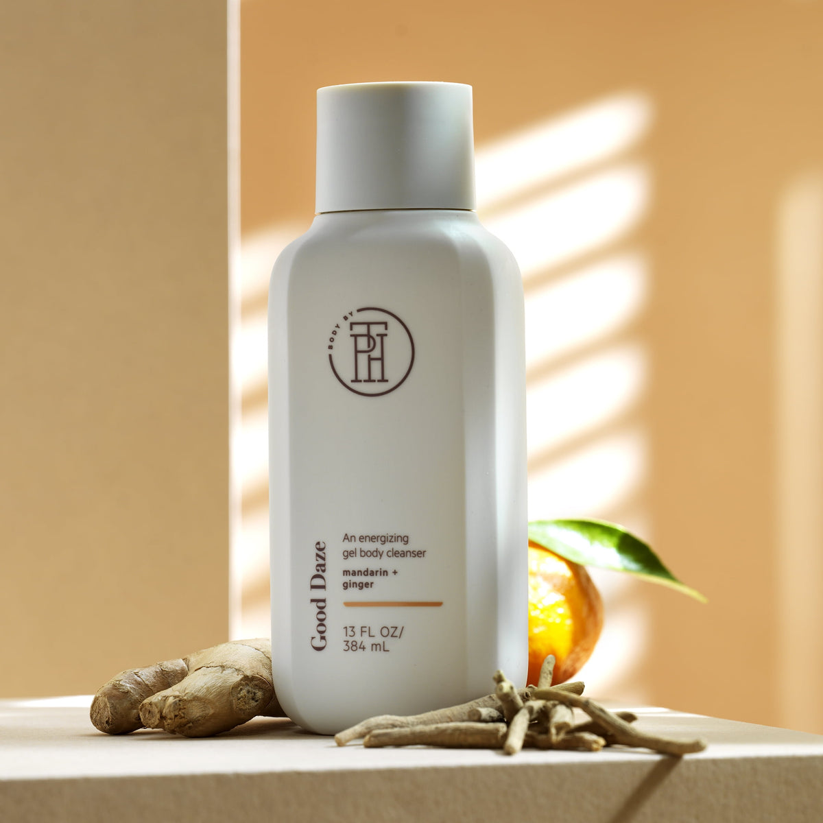 Body by TPH Hydrating Body Wash with Ginger, Ashwagandha & Orange Peel Extract for Dry Skin, 13 oz