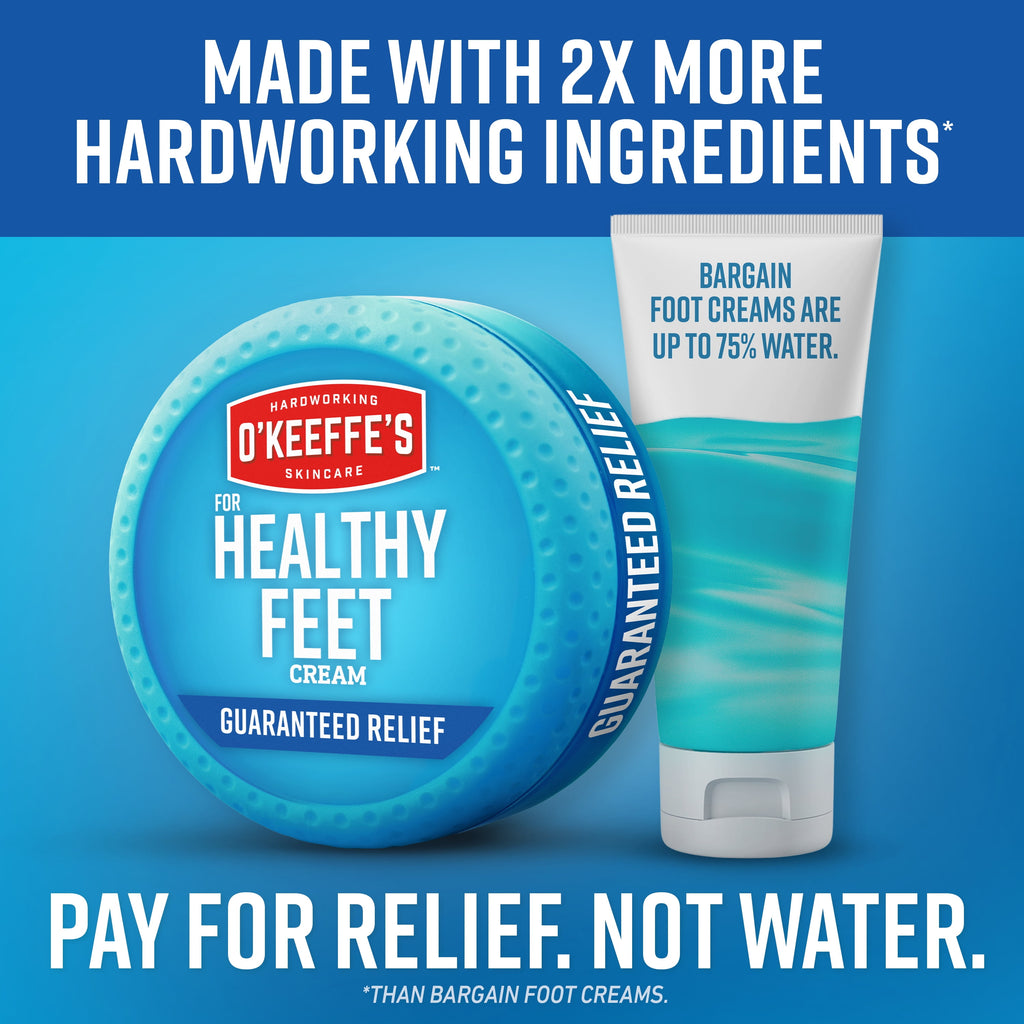 O'Keeffe's Healthy Feet Cream for Extremely Dry, Cracked Skin 2.7 oz Jar