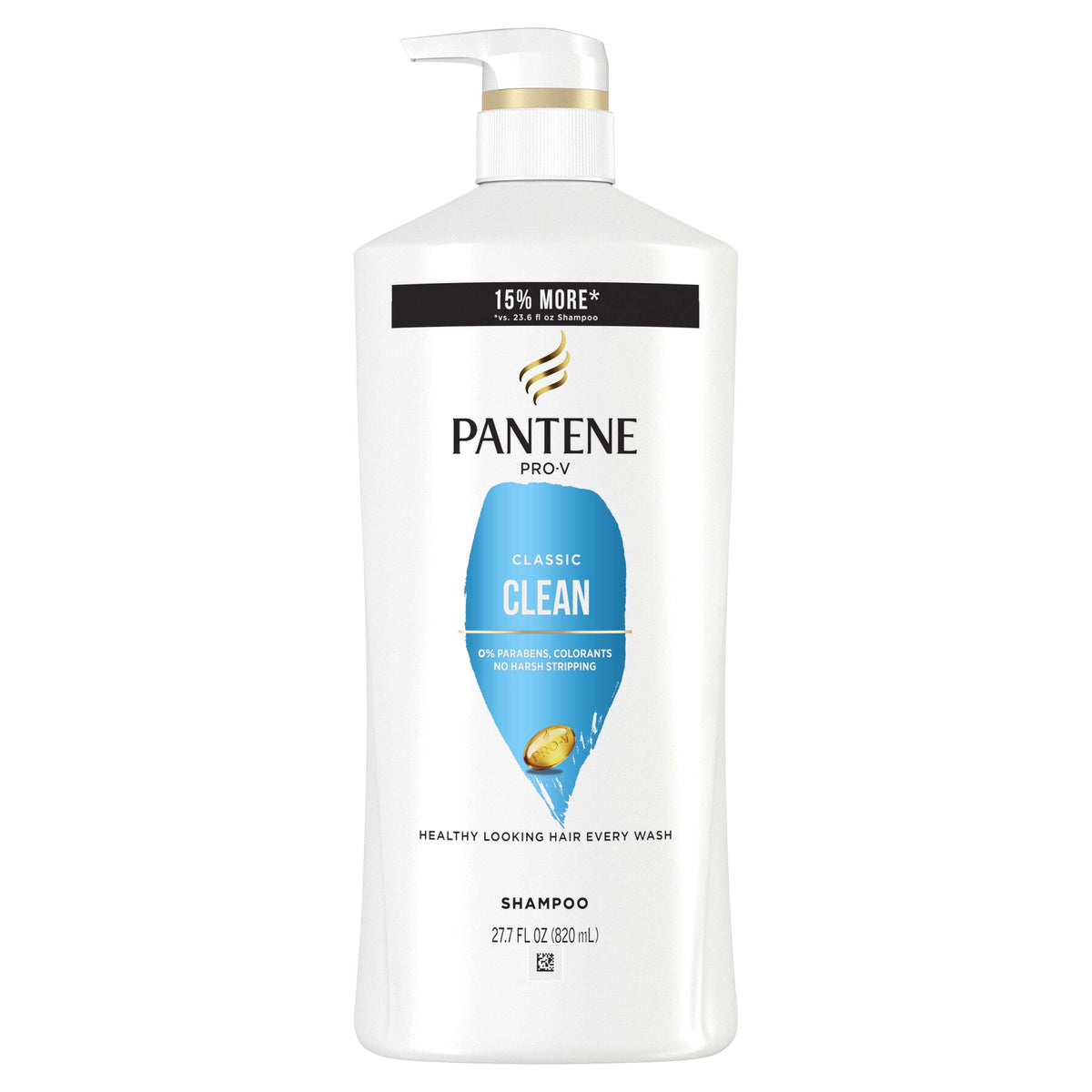 Pantene Pro-V Shampoo, Classic Clean, All Hair Types, 27.7 fl oz