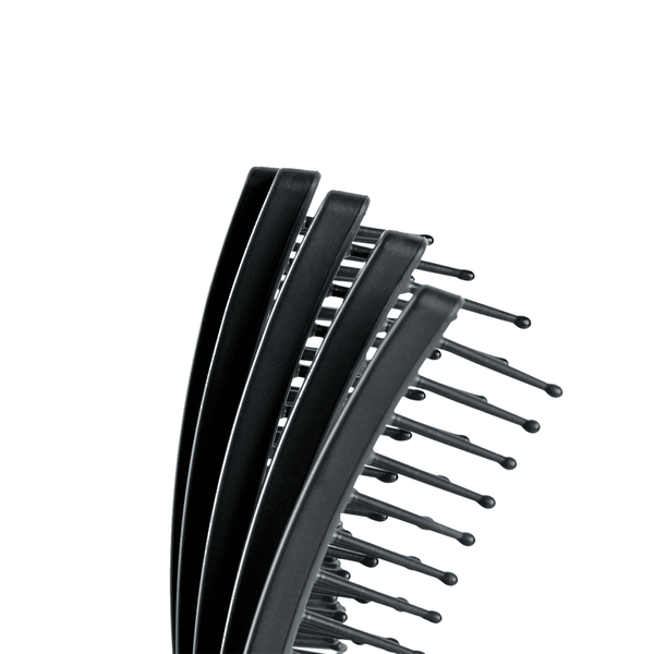 KareCo Salon Professional Tangle Buster Hair Brush with Flexible Paddle in Black