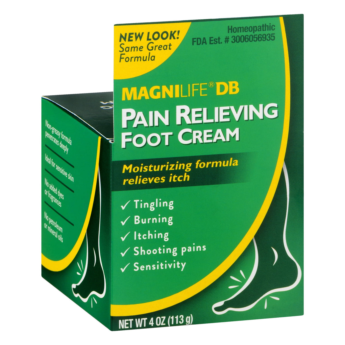 Magnilife DB Pain Relieving Diabetic Foot Cream, 4 oz