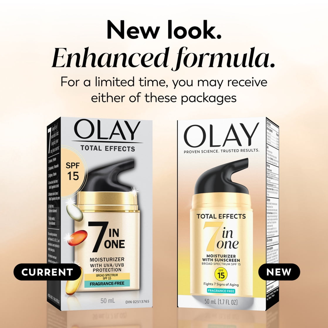 Olay Total Effects Face Moisturizer SPF 15, Fragrance-Free, 1.7 fl oz