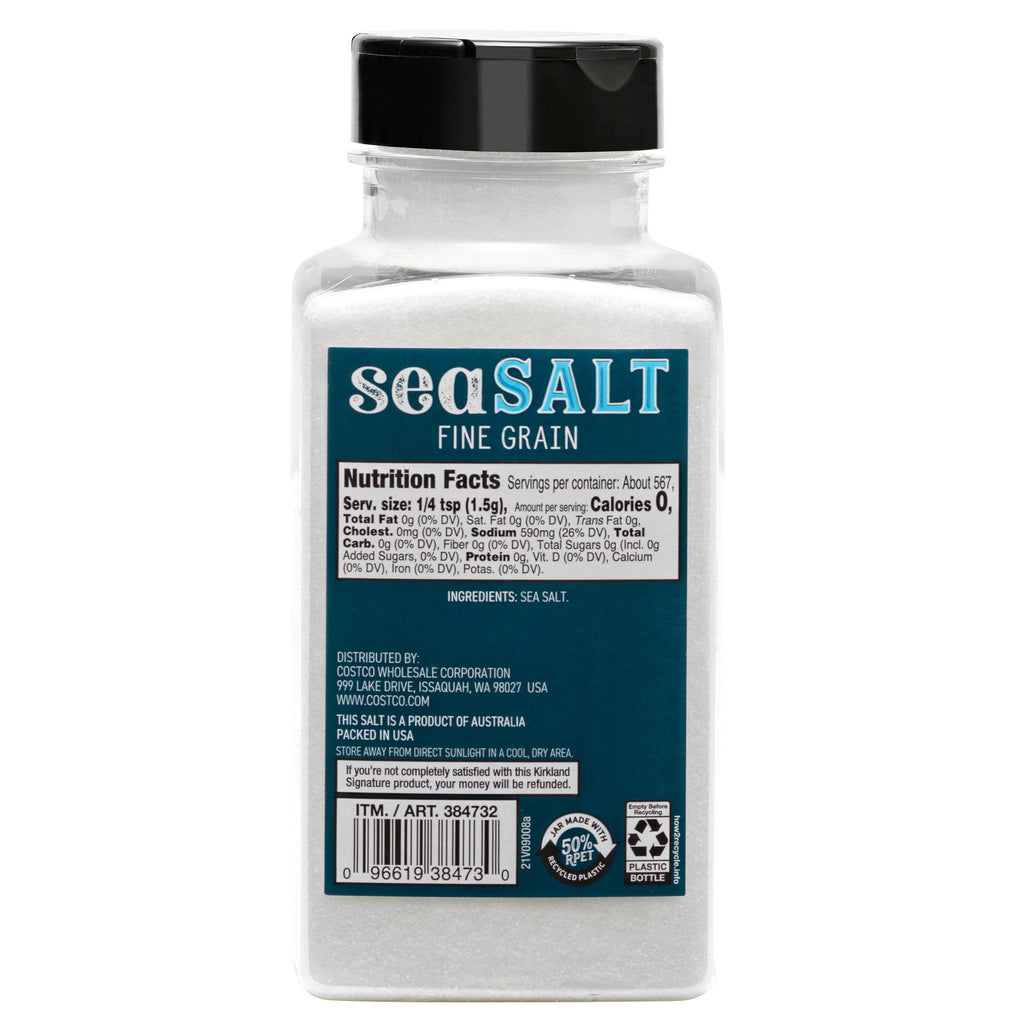 Kirkland Signature Pure Sea Salt, 30 oz