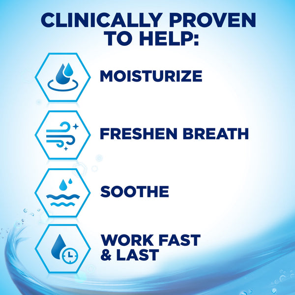 Biotene Moisturizing Dry Mouth Oral Rinse Mouthwash, Fresh Mint, 33.8 Fl Oz, for Children and Adults