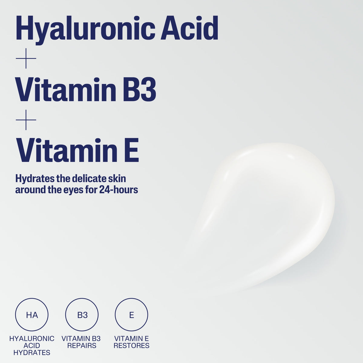 Cetaphil Daily Hydrating Eye Gel Cream for Sensitive Skin with Hyaluronic Acid, 0.5 fl oz