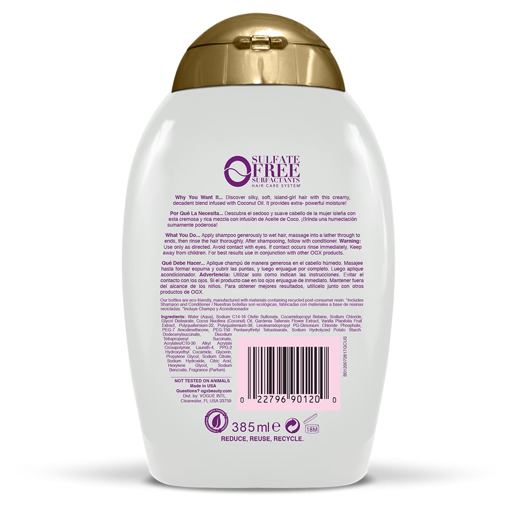 OGX Extra Strength Damage Remedy + Coconut Miracle Oil Shampoo, 13 oz