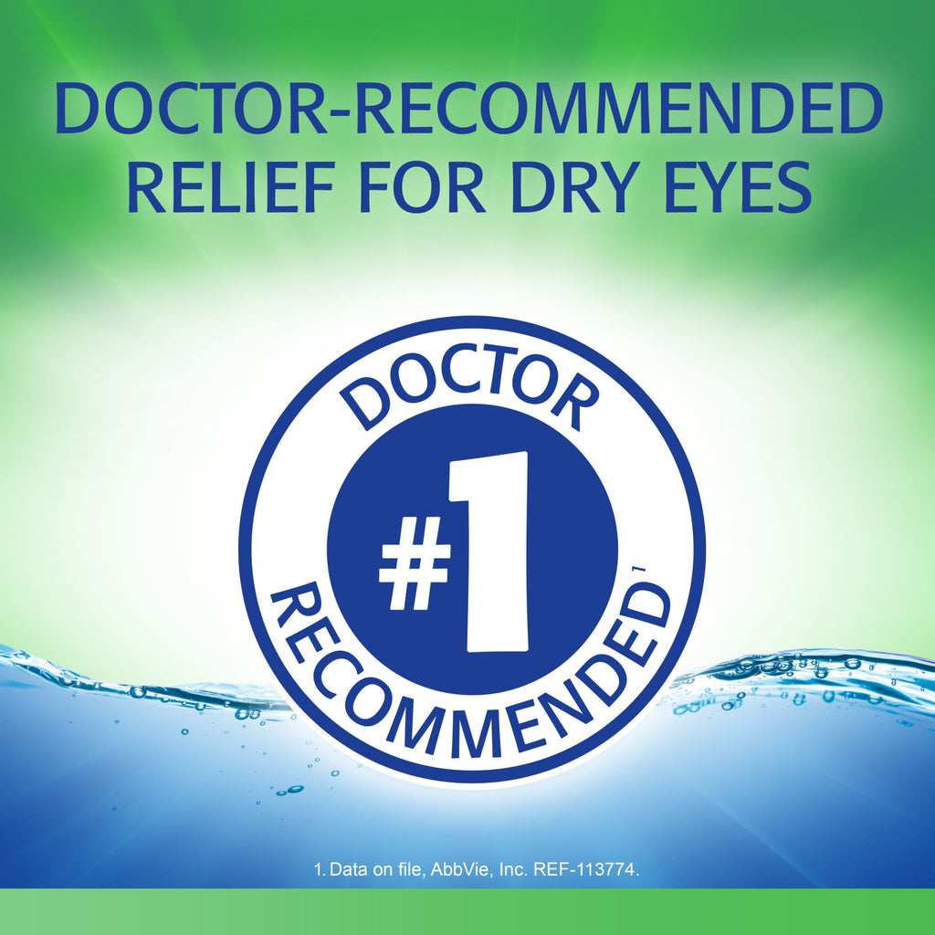 Refresh Tears Lubricant Eye Drops Artificial Tears, 30 ml, 2 Bottles