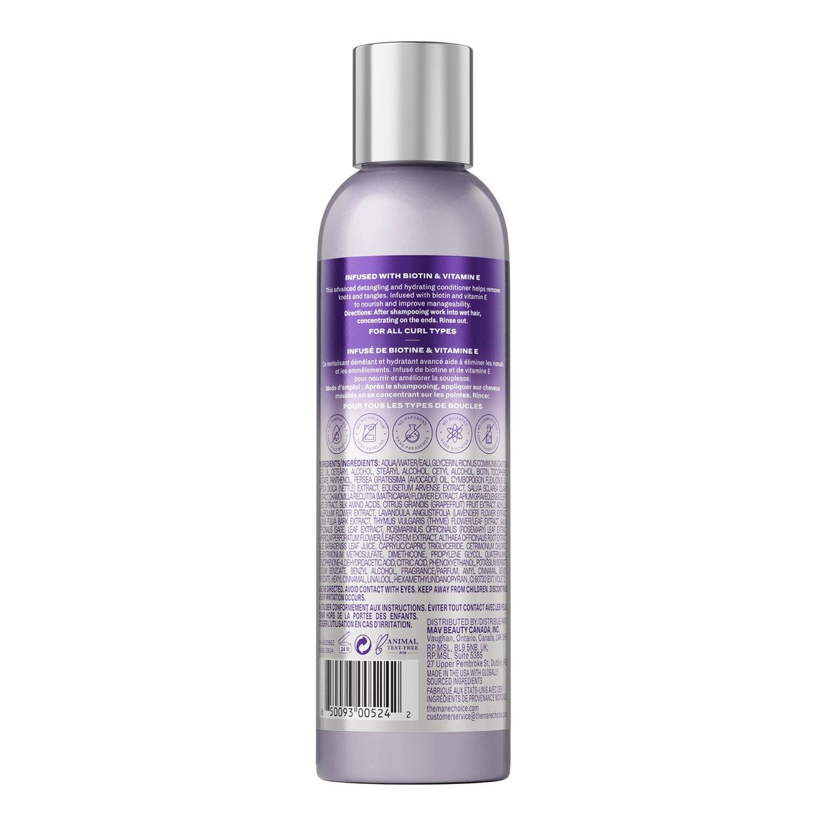The Mane Choice Easy on The Curls Detangling Hydration Conditioner, 8 fl. Oz., Unisex