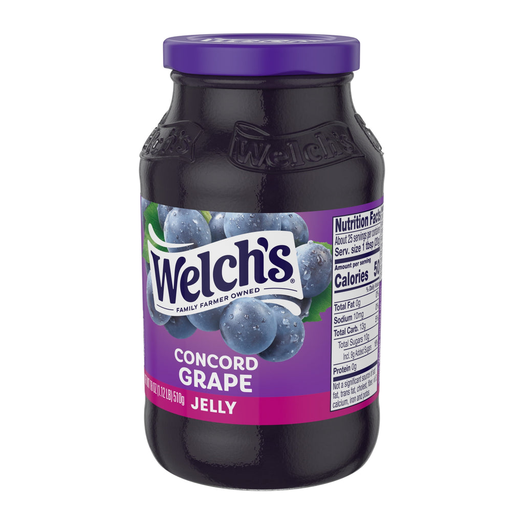 Welch's Concord Grape Jelly, 18 oz Jar