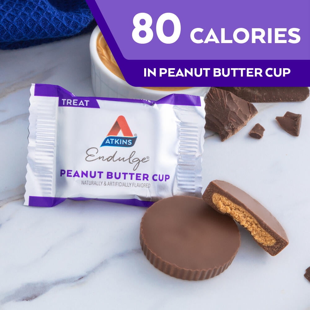 Atkins Endulge Treats, Peanut Butter Cups, Dessert Favorite, Low Carb, Low Sugar, 10 Count