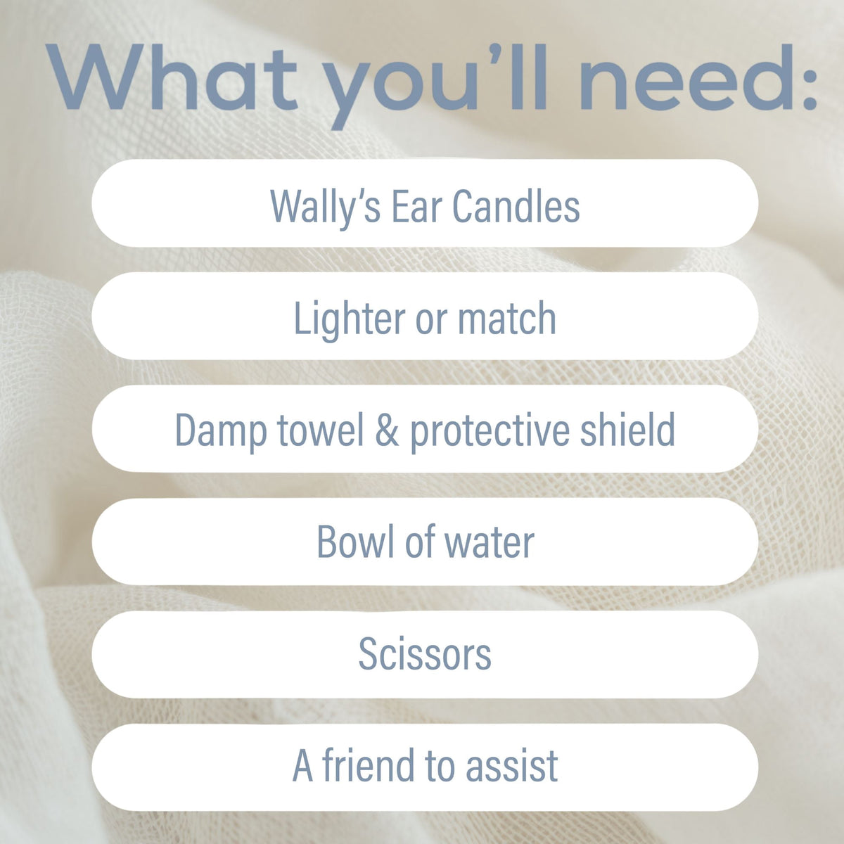 Wally's Natural Unscented Paraffin Ear Candles, 2 pack