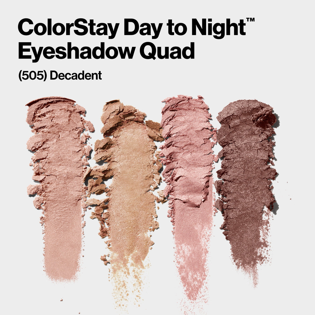 Revlon ColorStay Day to Night Long Lasting Matte and Shimmer Eyeshadow Quad, 505 Decadent, 0.16 oz