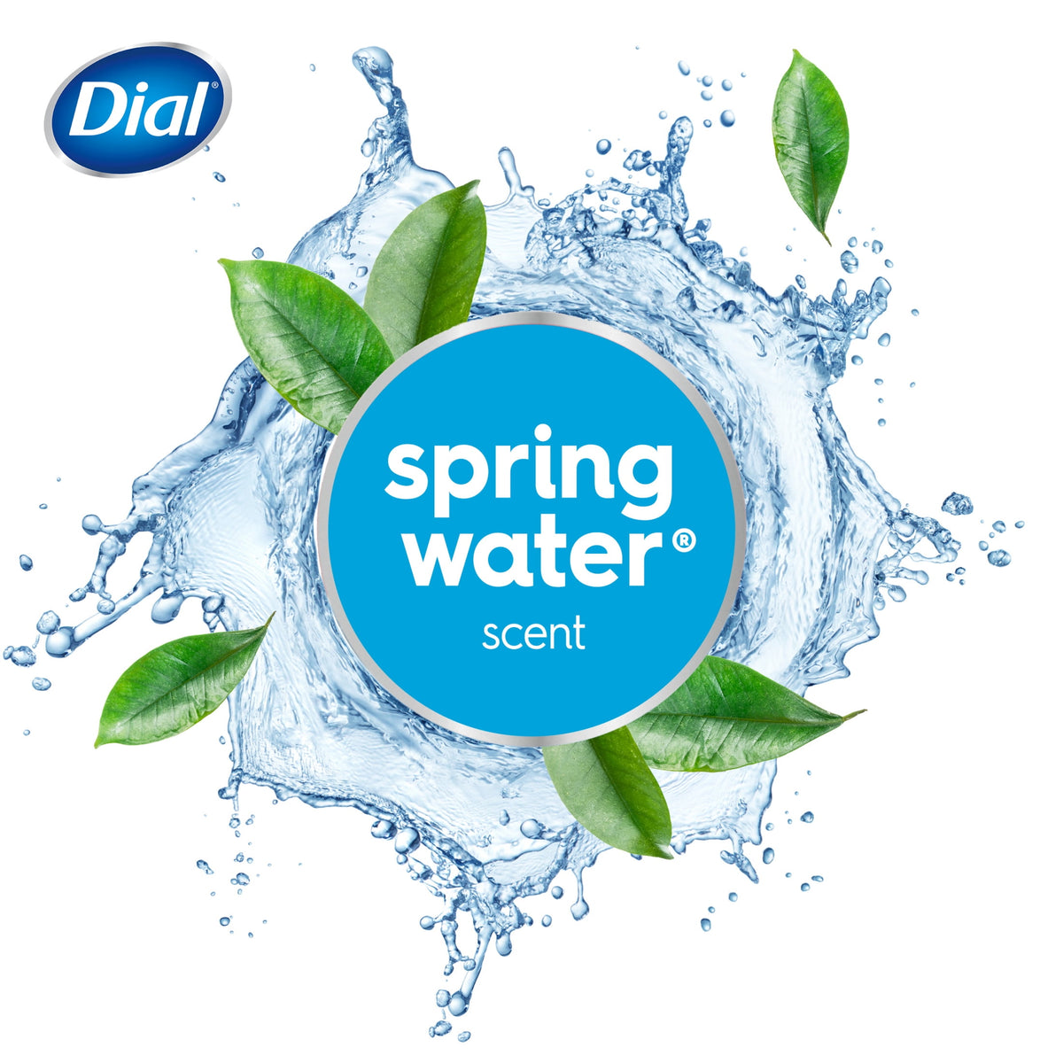 Dial Antibacterial Bar Soap, Refresh & Renew Spring Water Deodorant Bar, 4 oz (12 Bars)