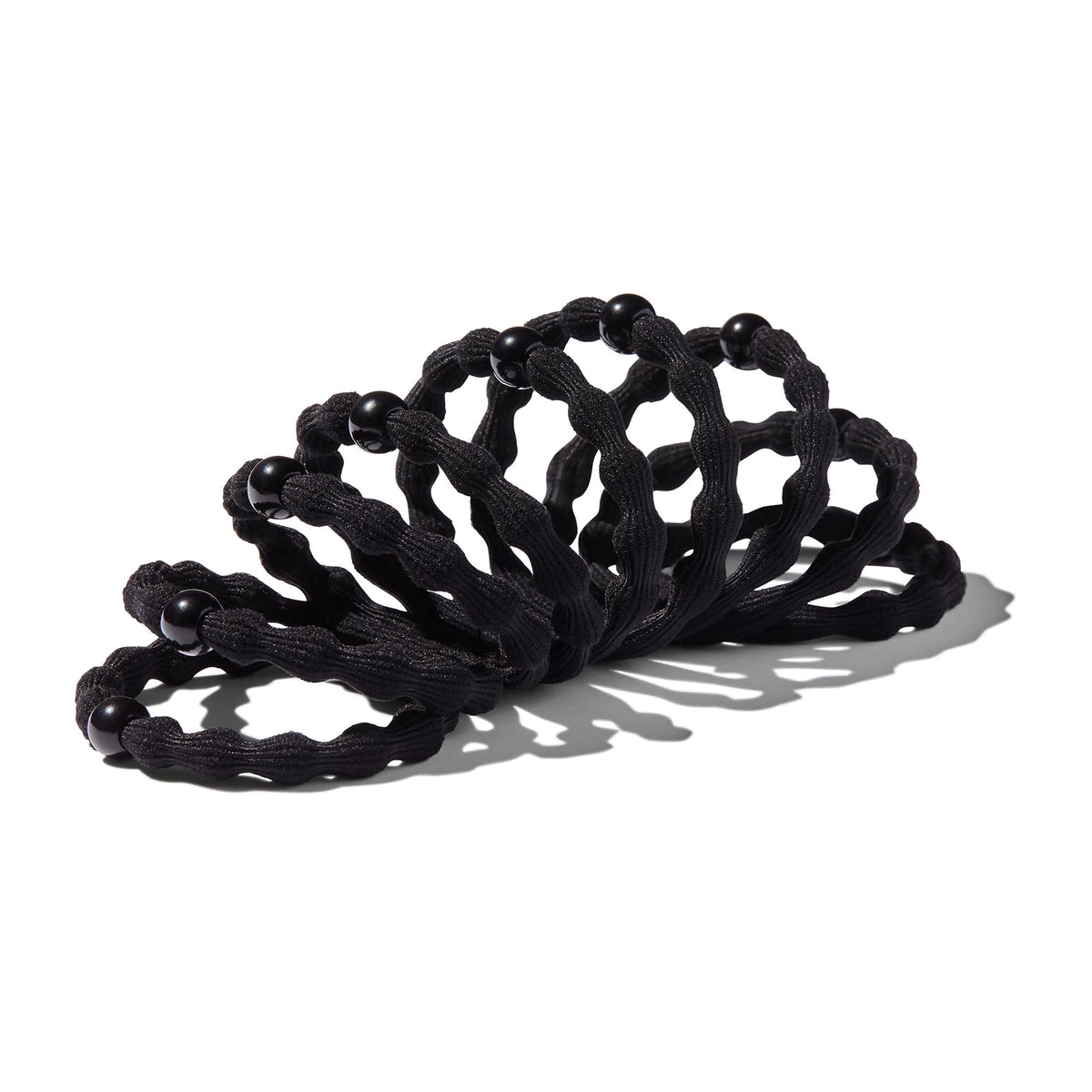 Goody Ouchless Damage-Free Forever Hair Elastics, Ponytail Holder, Black, 10 Ct