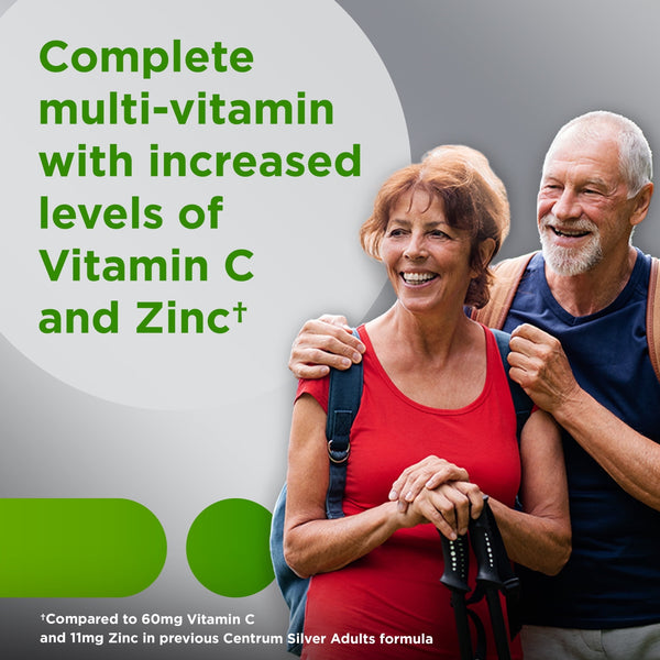 Centrum Silver Adults 50 Plus Multivitamin With Vitamin B & D3 , 220 Count