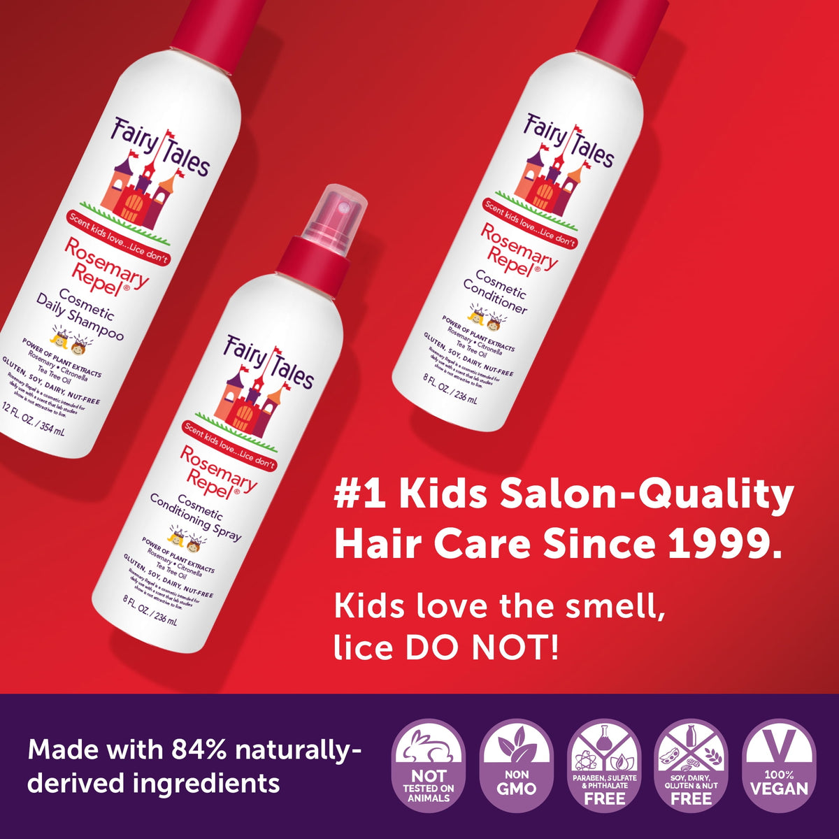 Fairy Tales Rosemary Repel® Daily Kids Shampoo, 12 fl oz.