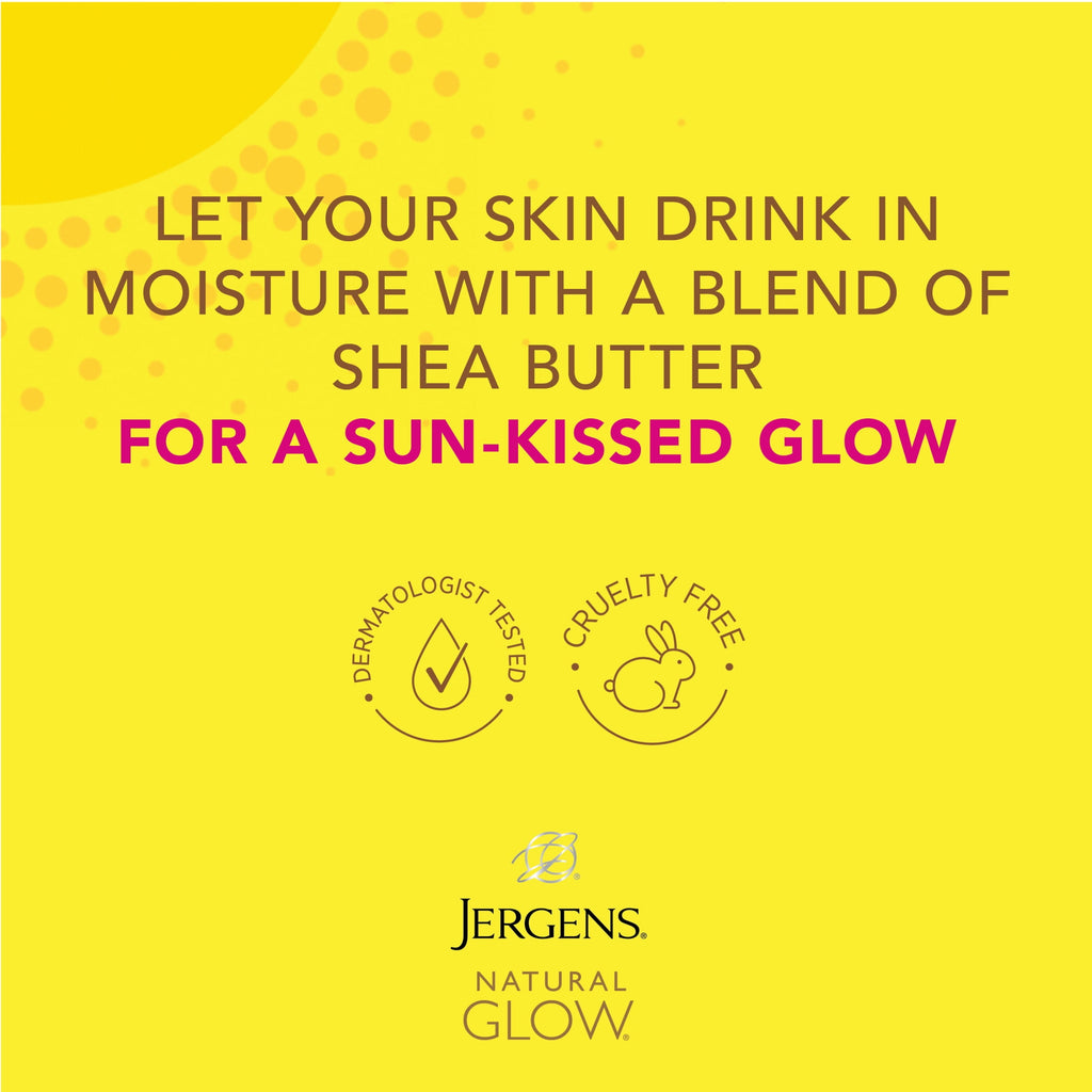 Jergens Natural Glow Wet Skin Moisturizer In-Shower Self Tanner Fair to Medium Skin 7.5 fl oz
