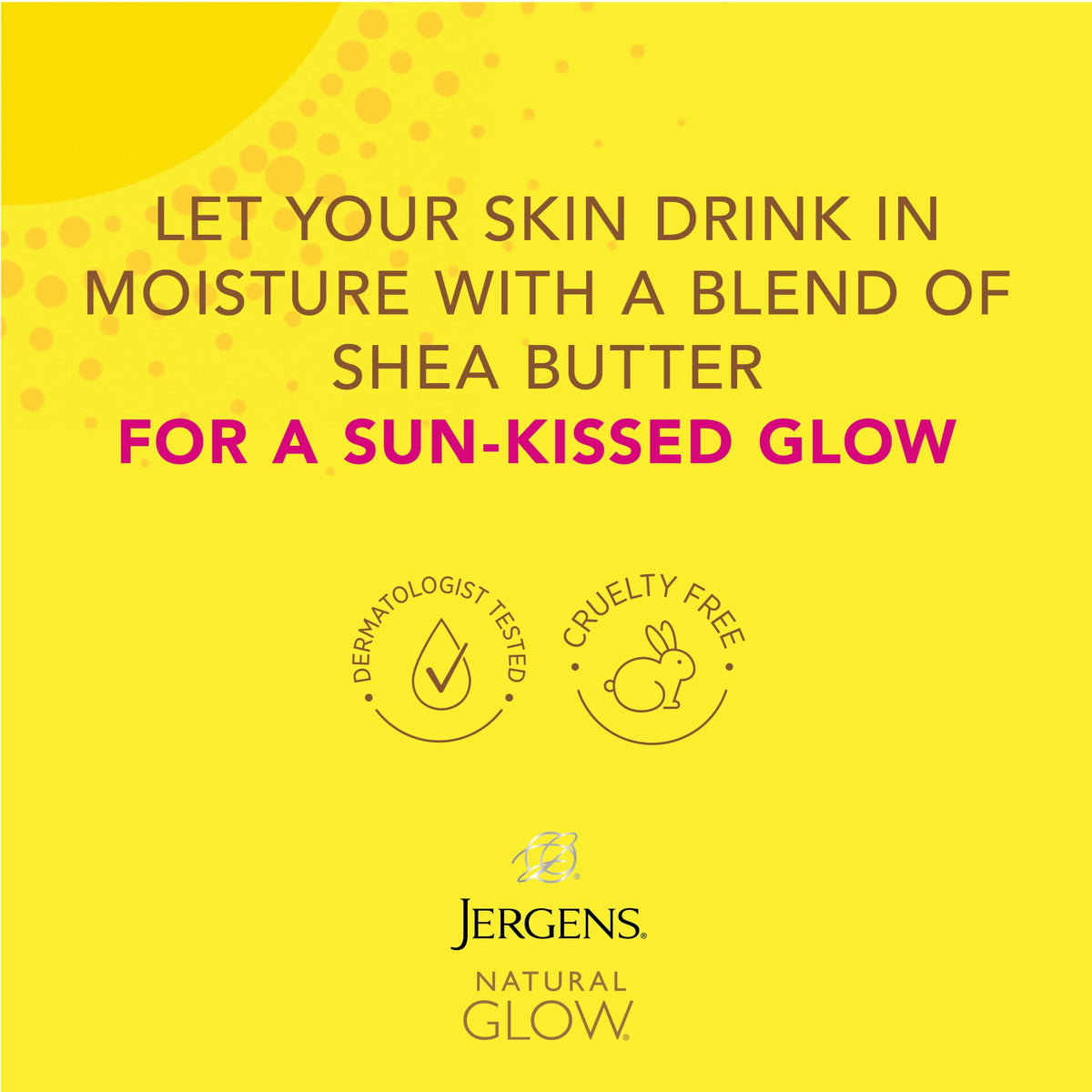 Jergens Natural Glow Wet Skin Moisturizer In-Shower Self Tanner Fair to Medium Skin 7.5 fl oz