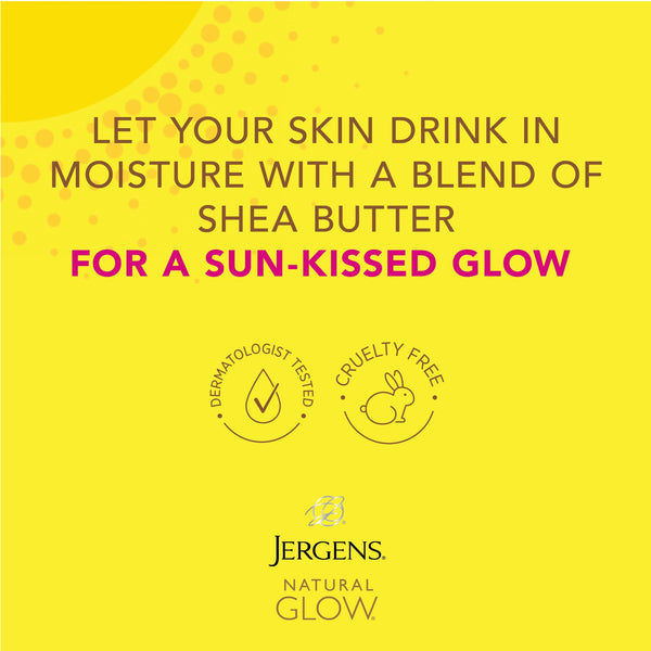 Jergens Natural Glow Wet Skin Moisturizer In-Shower Self Tanner Fair to Medium Skin 7.5 fl oz
