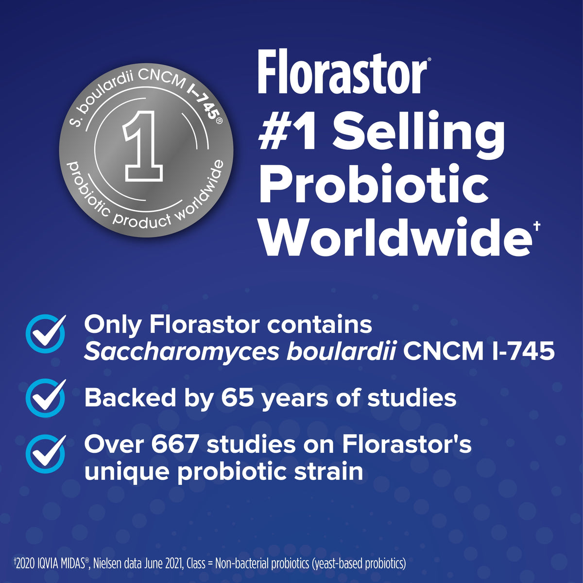 Florastor Select Unisex Daily Probiotic & Immune Support Supplement Capsules, 30 Count
