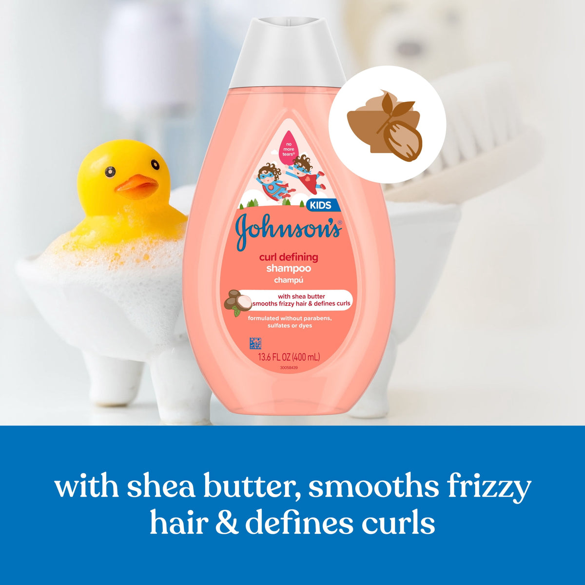Johnson's Curl Defining Toddler & Kids' Shampoo, 13.6 fl. oz