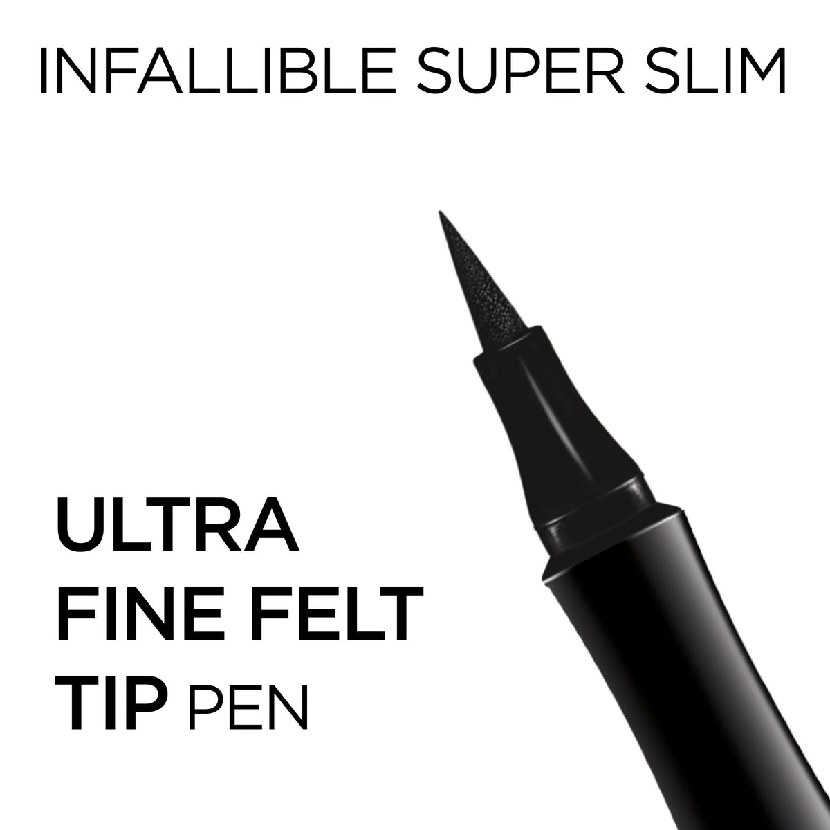 L'Oreal Paris Infallible Super Slim Eyeliner, Liquid, Long-Lasting, Brown, 0.4mm Fine Tip