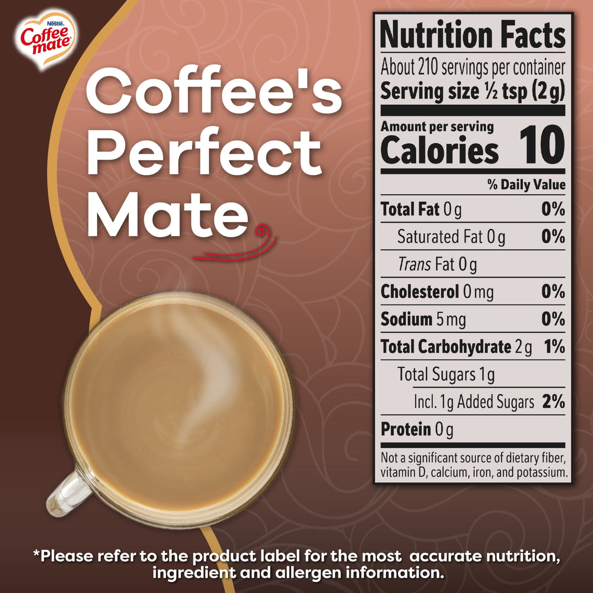 Coffee mate Chocolate Crème Powder Coffee Creamer, 15 oz