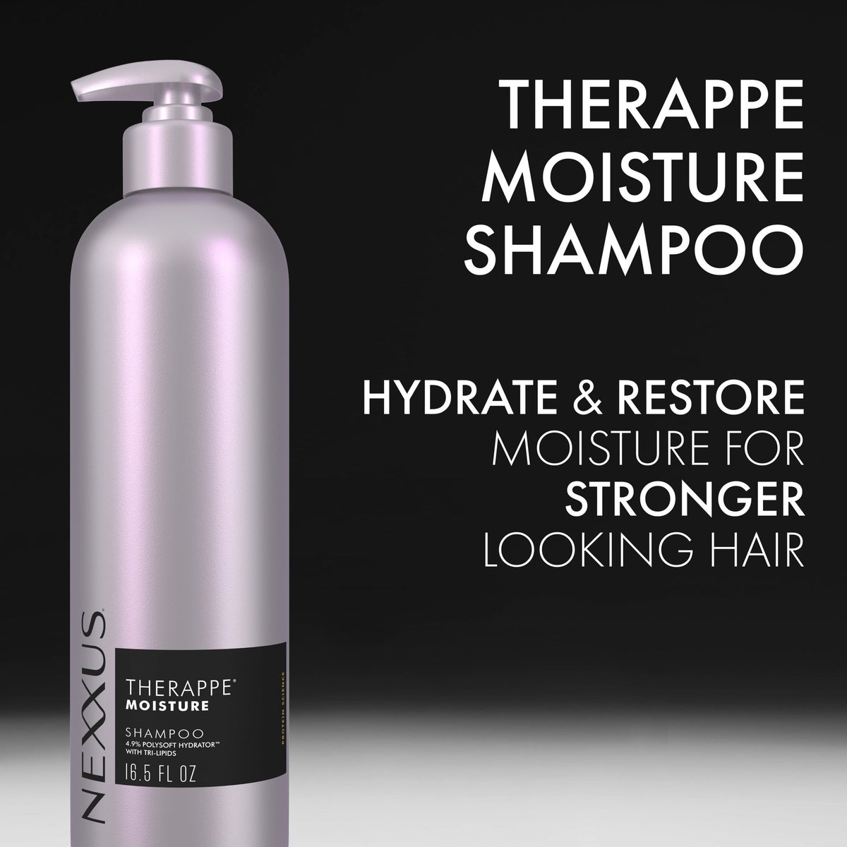 Nexxus THERAPPE Shampoo For Dry Hair For Ultimate Moisture Powered By POLYSOFT HYDRATOR™ Technology With Tri-lipids ,16.5 fl oz