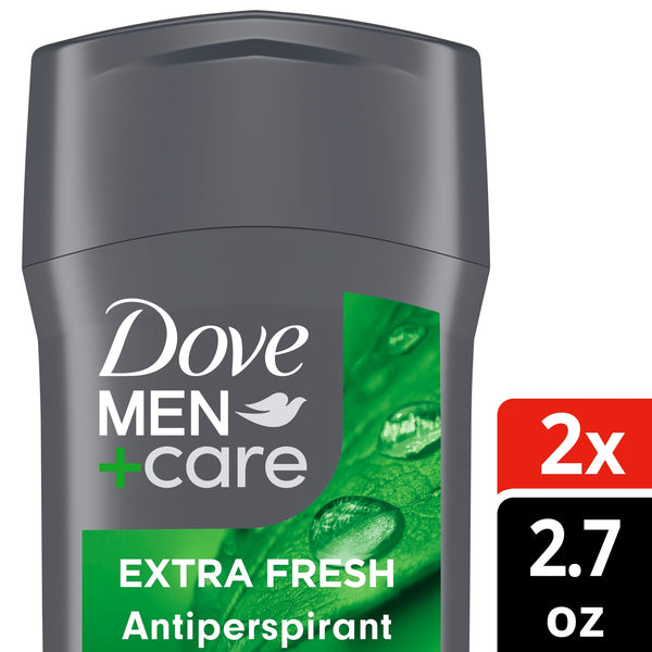 Dove Men+Care Extra Fresh Men's Antiperspirant Deodorant Stick With 72-hour sweat & odor protection Extra Fresh with 1/4 Moisturizing Cream