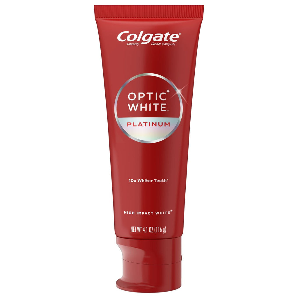 Colgate Optic White Renewal 4 Pack High Impact White Teeth Whitening Toothpaste