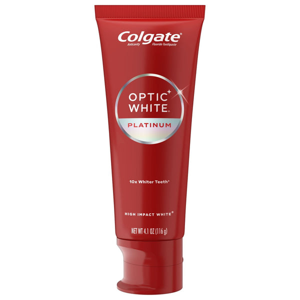 Colgate Optic White Renewal 4 Pack High Impact White Teeth Whitening Toothpaste