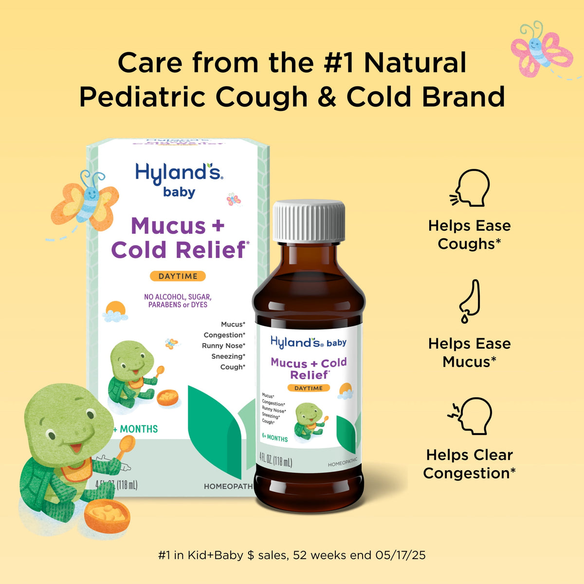 Hyland's Baby Mucus + Cold Relief, Ages 6+ Months, Daytime, 4 fl oz