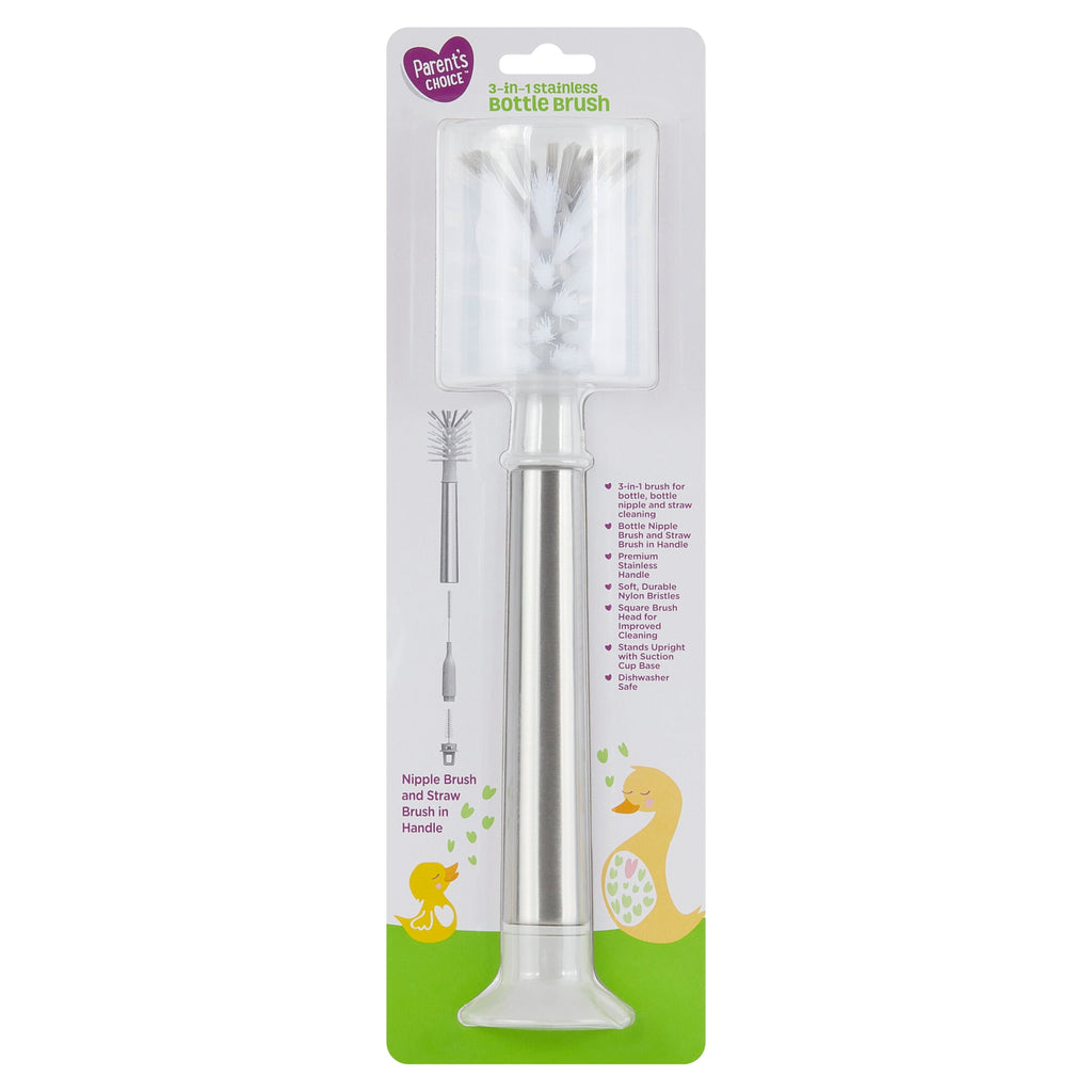 Parent's Choice 3-in-1 Stainless Bottle Brush
