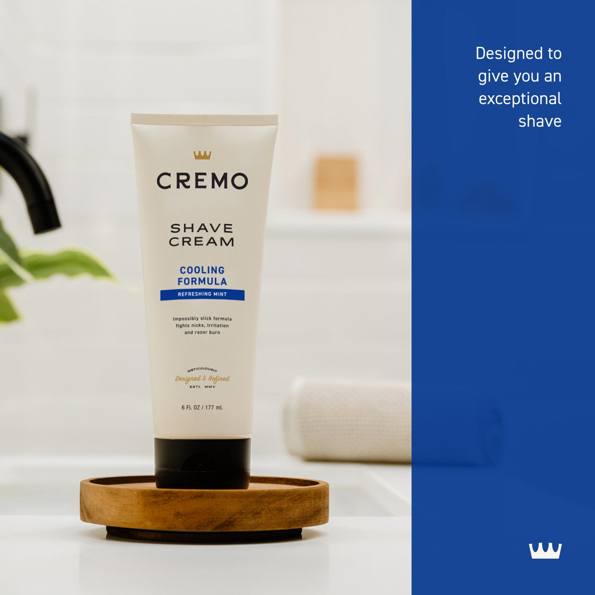 Cremo Men's Cooling Shave Cream, Refreshing Mint Scent, 6 Fl Oz