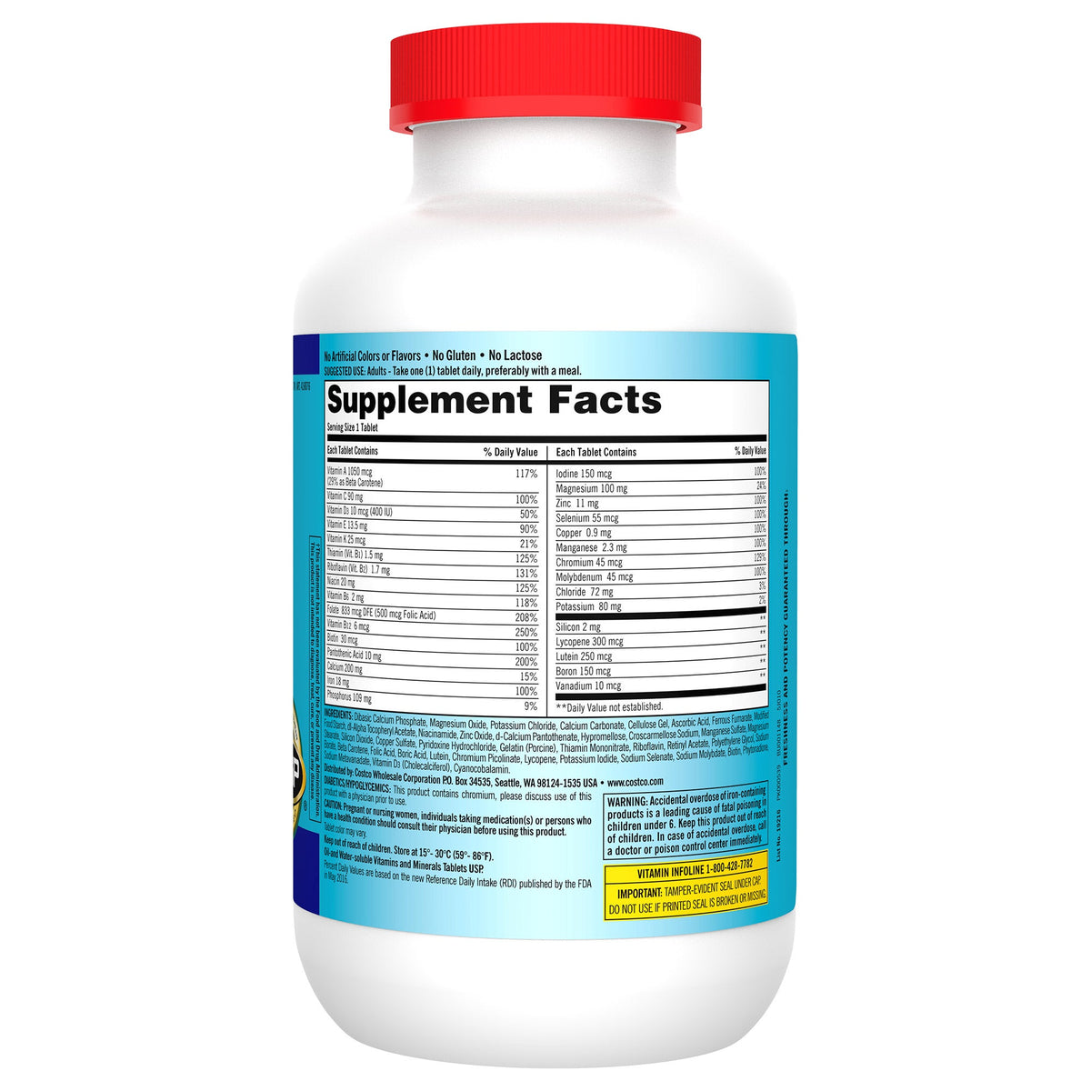 Kirkland Signature Daily Multi 500 Tablets, Multivitamin