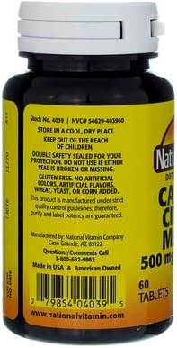 Nature's Blend Calcium Citrate Malate with D, 500 mg, Tablets, 60 ea - OTC Shoppe Express