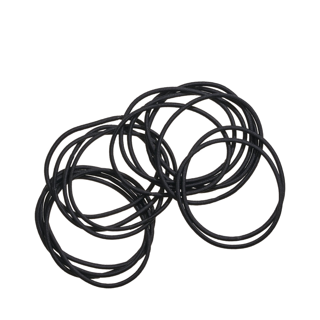 Goody XL Elastics For Extra Thick Hair Accessories, 15 Count, Black