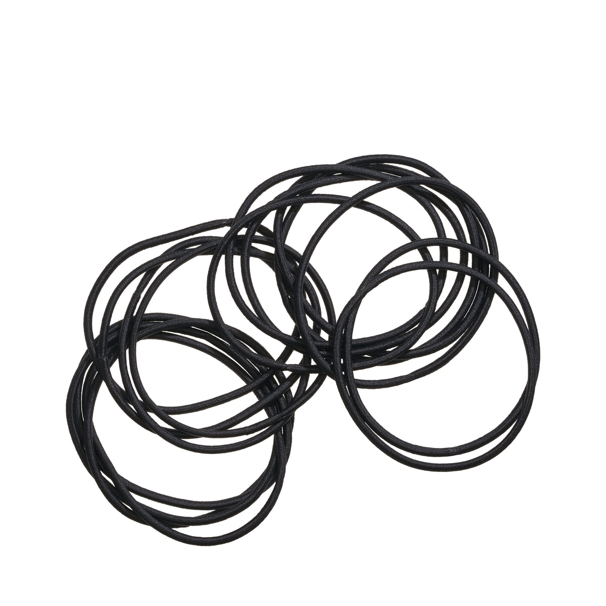 Goody XL Elastics For Extra Thick Hair Accessories, 15 Count, Black