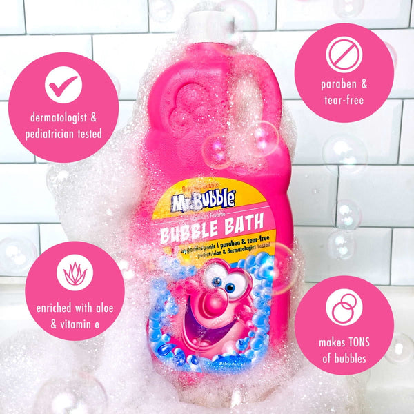 Mr. Bubble Original Bubble Bath, Dye-Free, Hypoallergenic, 36 oz