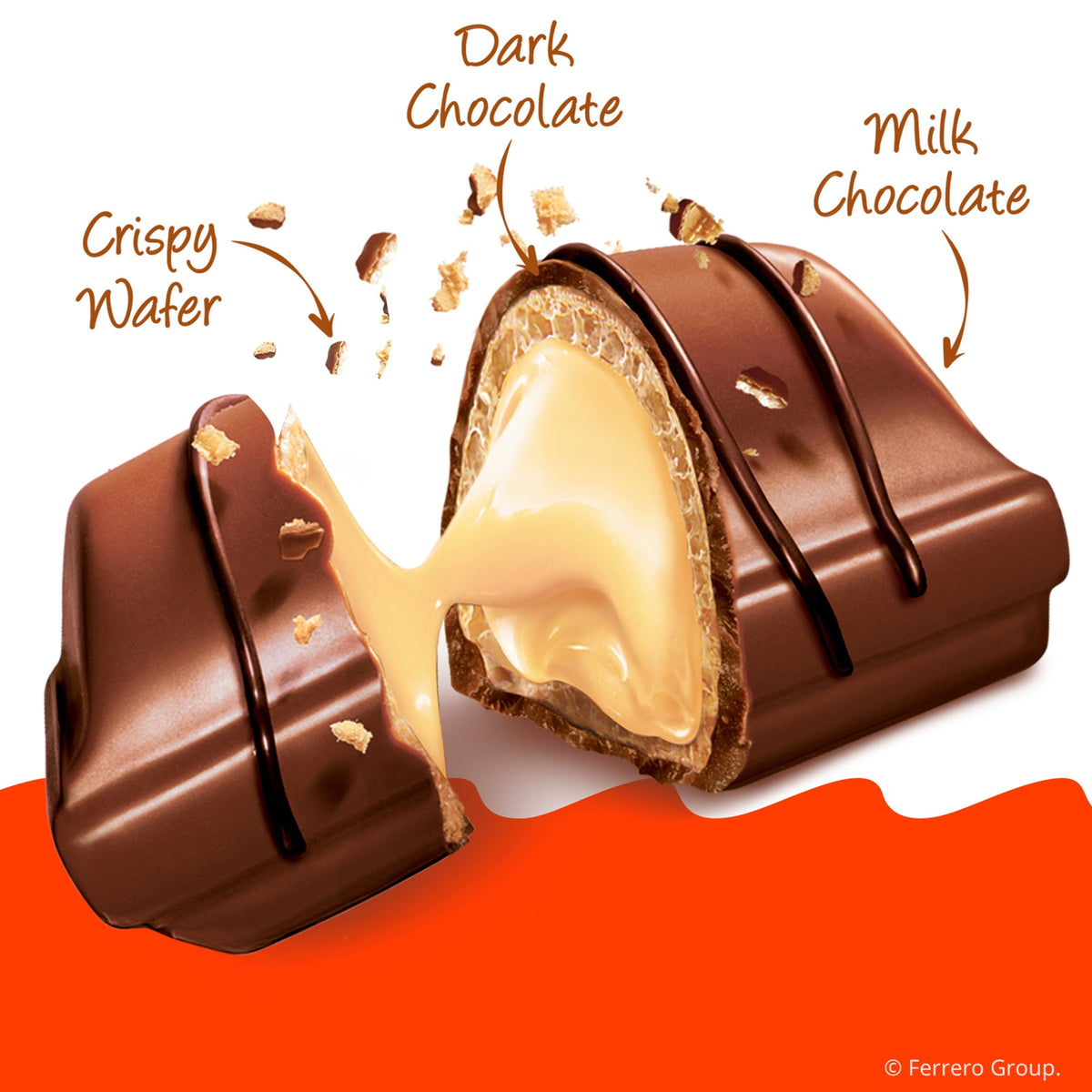 Kinder Bueno Mini, Milk Chocolate and Hazelnut Cream, Family Pack, Individually Wrapped Chocolate Bars, 9.5 oz