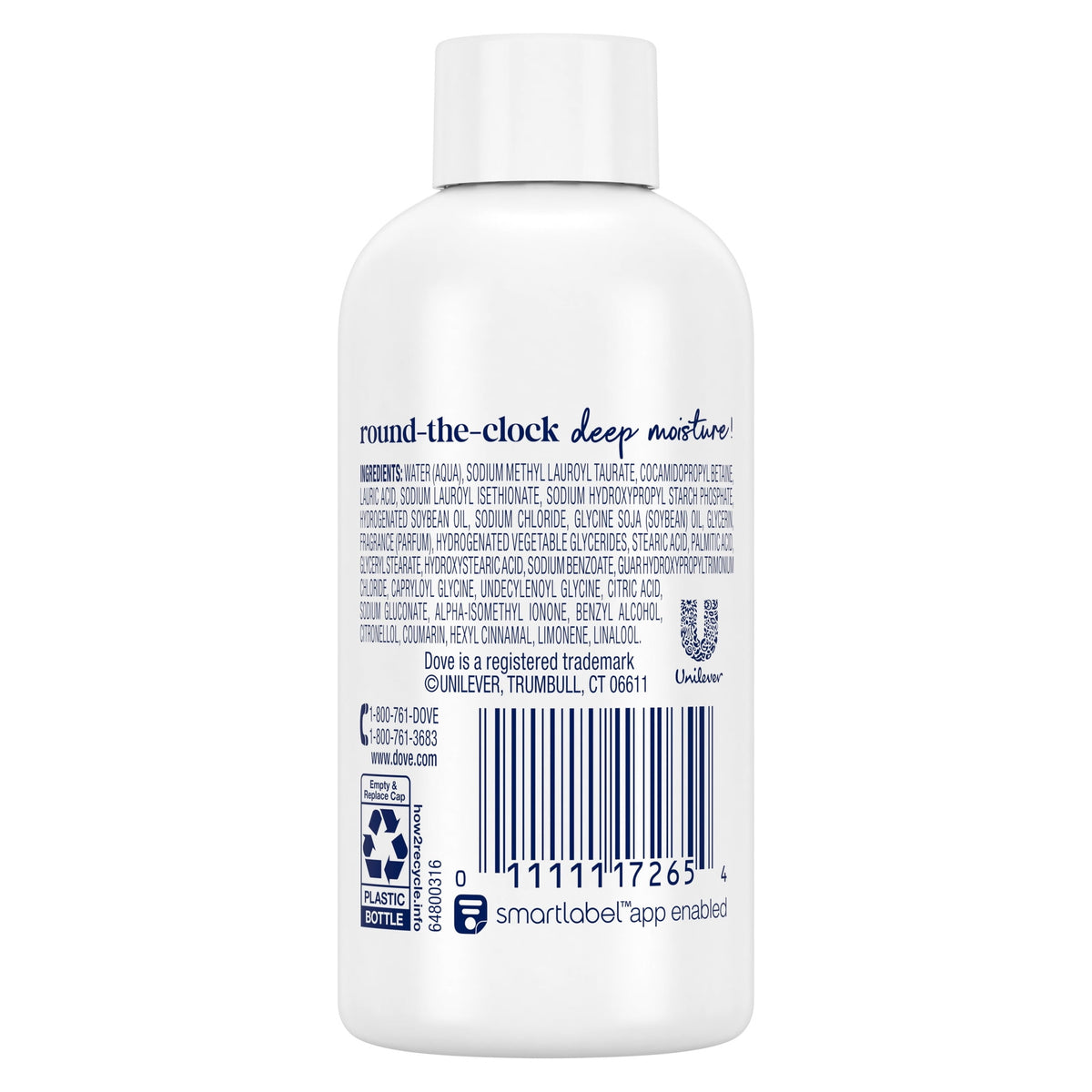 Dove Body Wash For 24hr Lotion-Soft Skin Deep Moisture Moisturizing Skin Cleanser With No Sulfates No Parabens ,3 fl oz