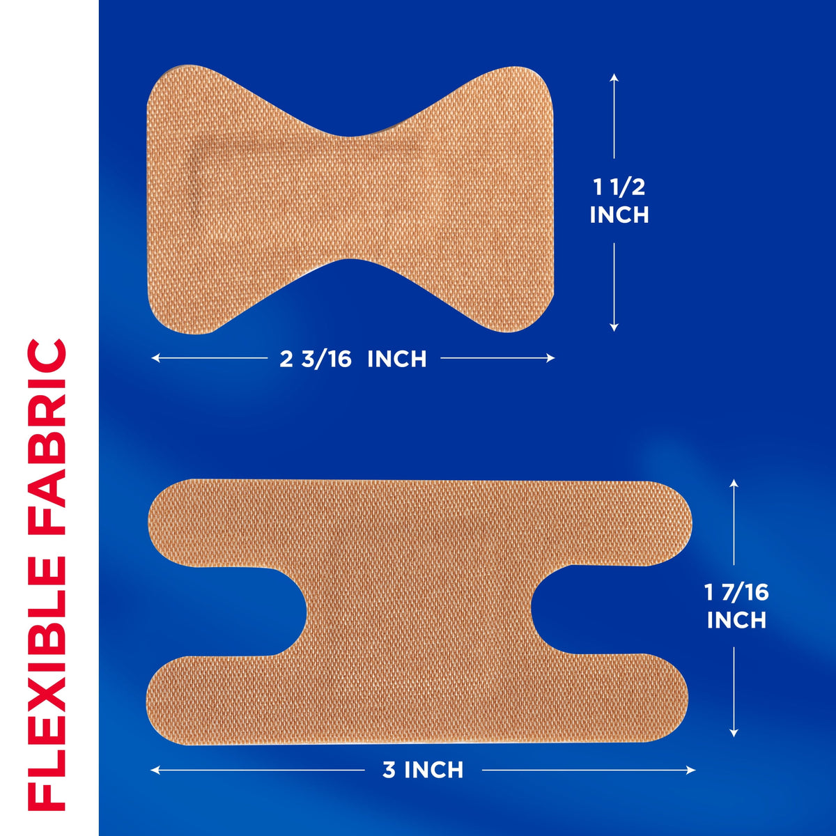 BAND-AID Brand Flexible Fabric Adhesive Bandages, Knuckle & Finger, 20 Count