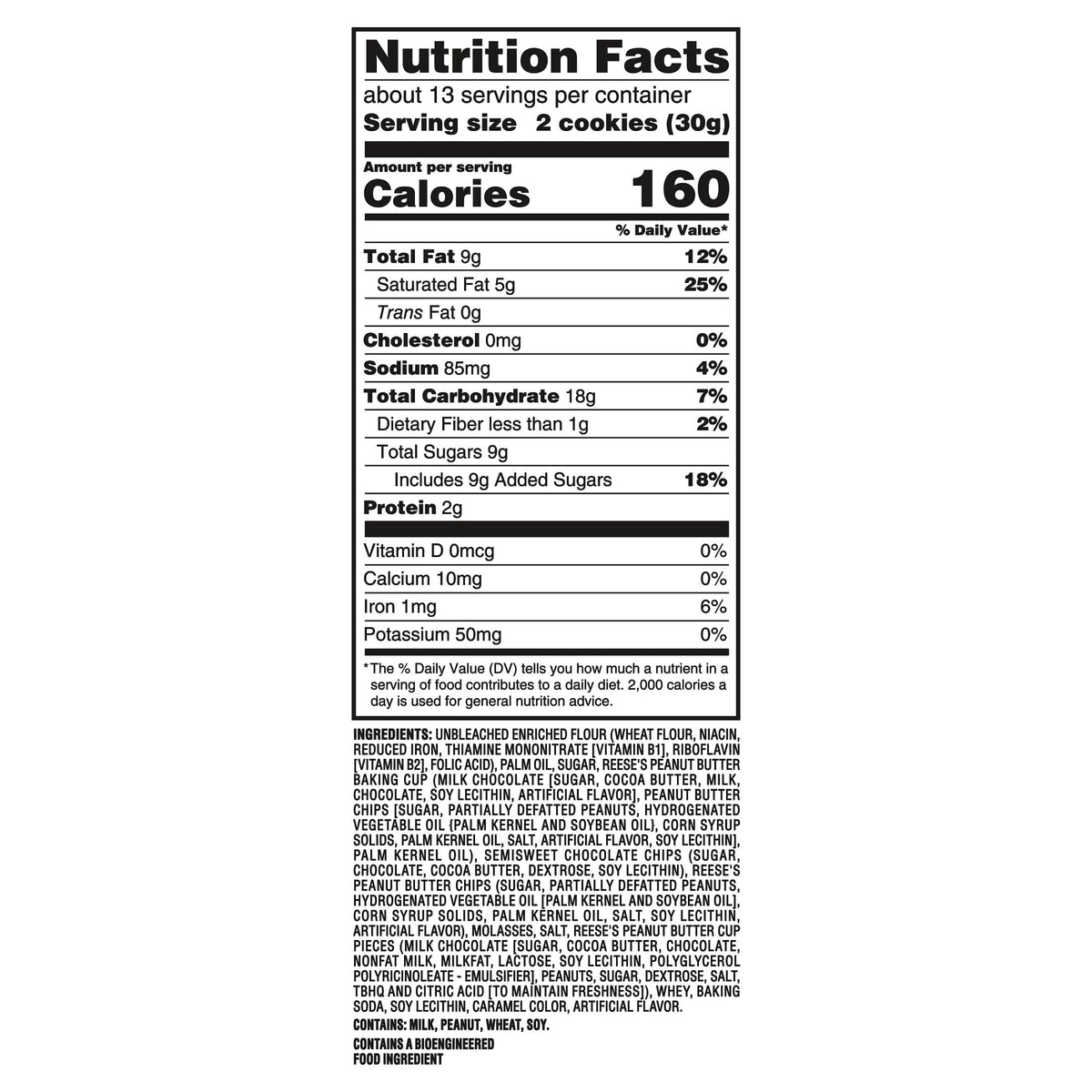 CHIPS AHOY! Reese’s Peanut Butter Cup Chocolate Chip Cookies, Family Size, 14.25 oz