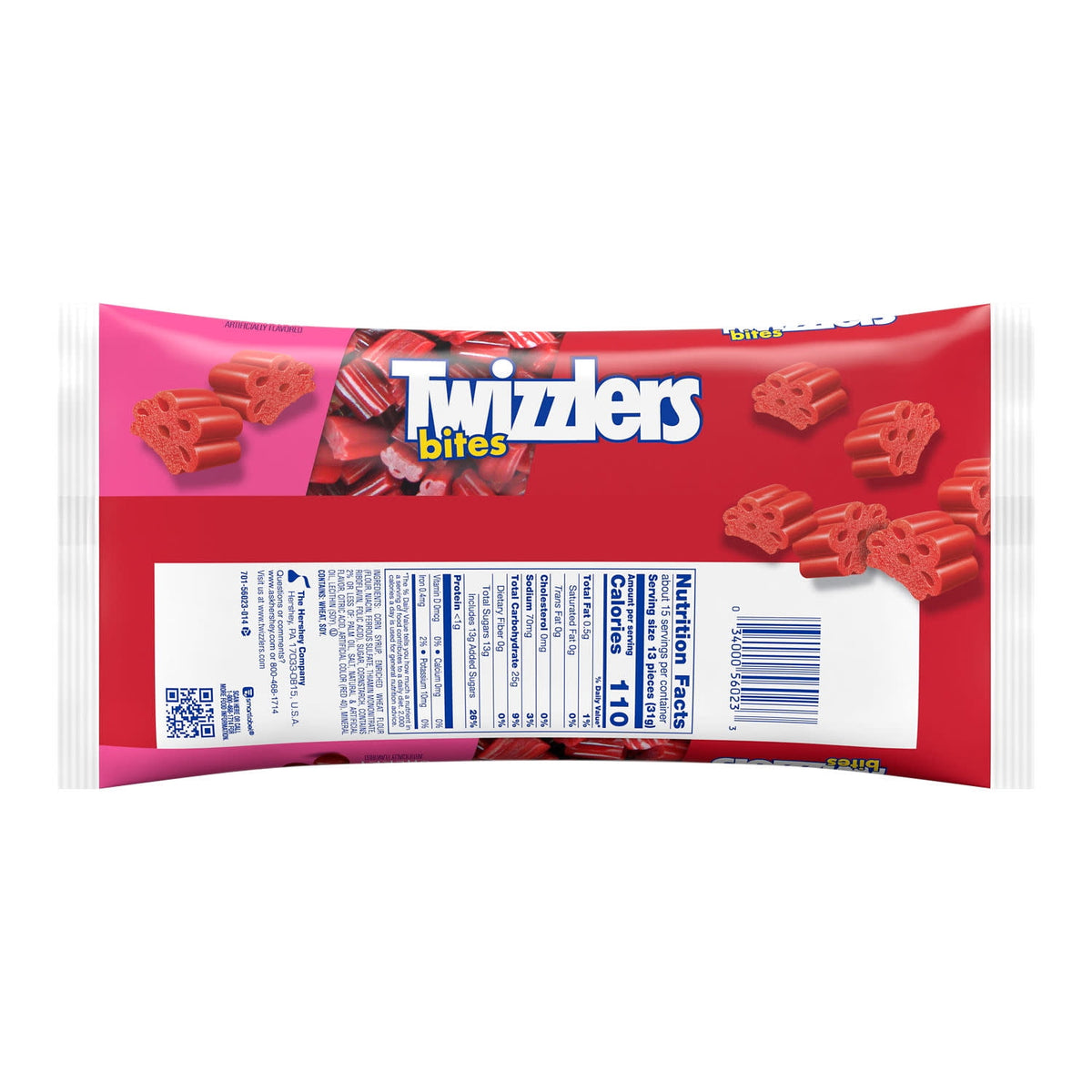 Twizzlers Bites Cherry Flavored Licorice Style Candy, Bag 16 oz