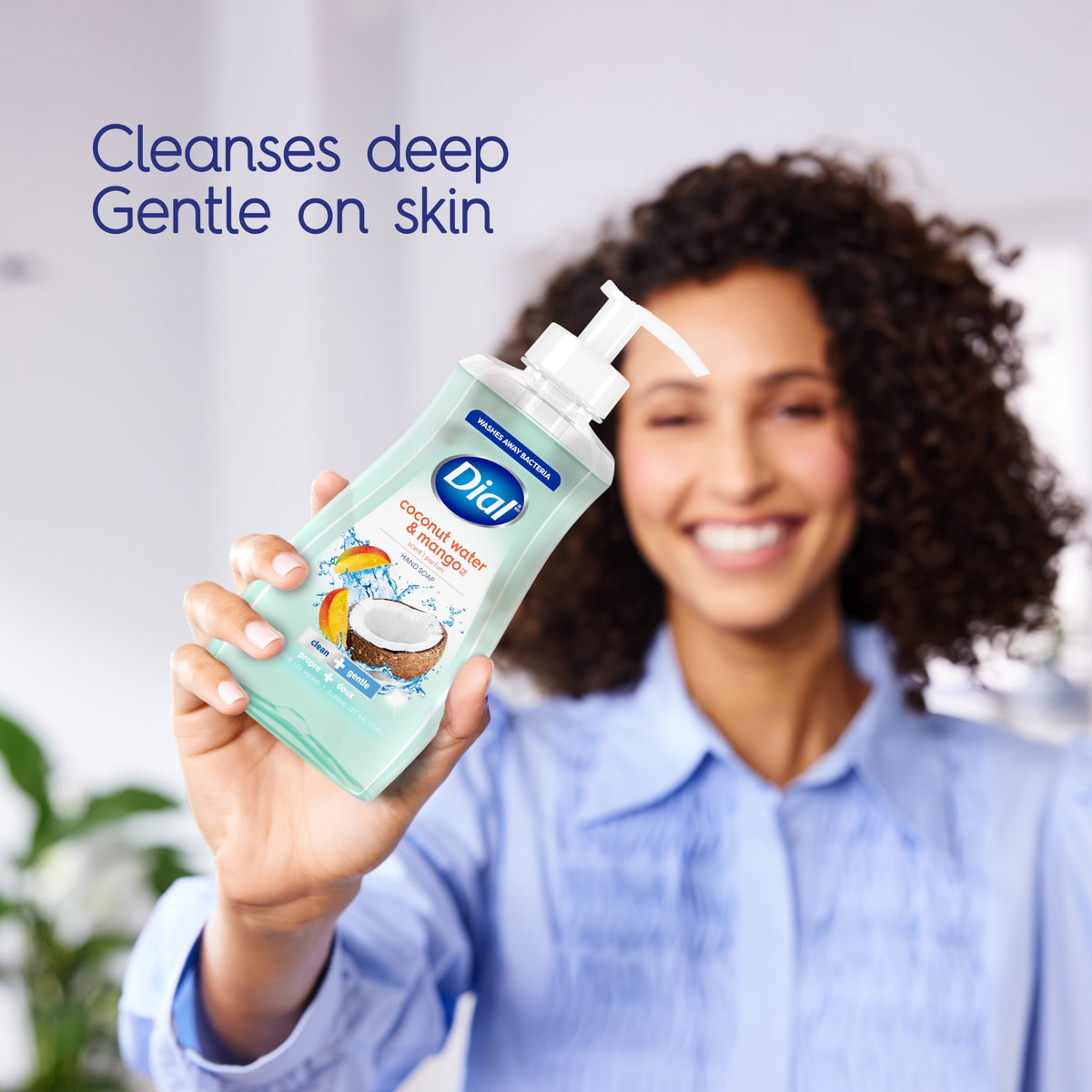Dial Clean + Gentle Liquid Hand Soap Refill, Coconut Water & Mango Gentle Hand Soap, 52 oz