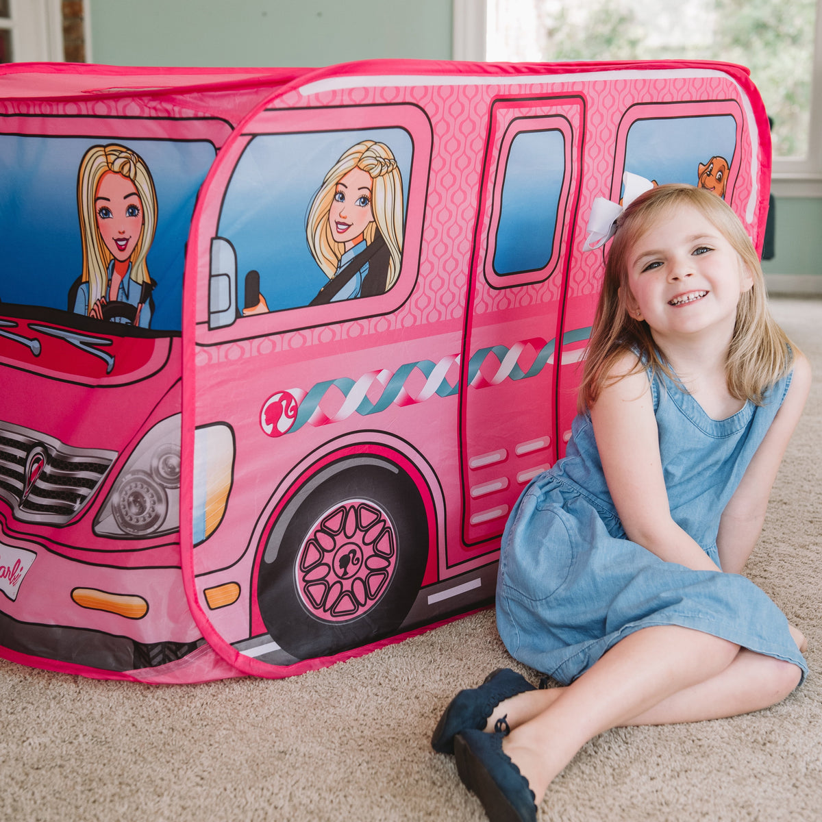 Sunny Days Barbie Dream Camper Pop-Up Play Tent